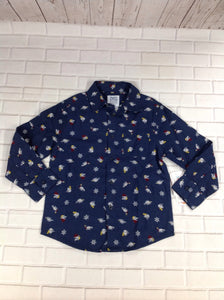 365 Kids Navy Print Dinosaurs Top