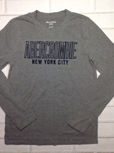 Abercrombie Kids Gray & Blue Top