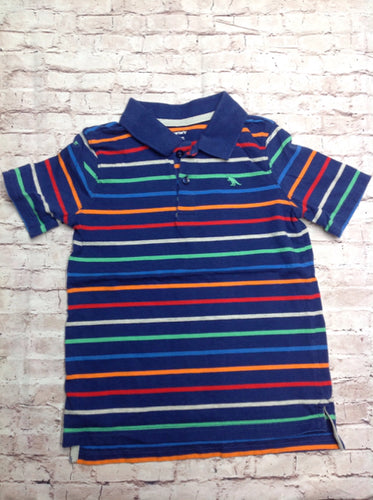 Carters BLUE & ORANGE Stripe Top