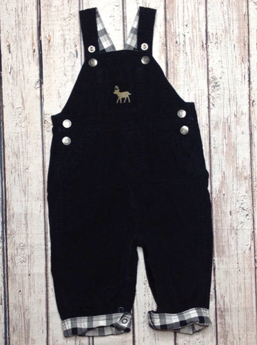 Carters Black & White Overalls