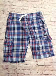 Carters Blue Plaid Shorts