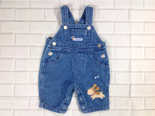 Carters Denim Print Overalls