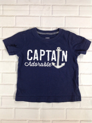 Carters Navy Print Top