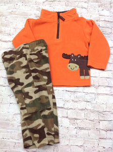 Carters ORANGE & BROWN 2 PC Outfit