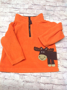 Carters ORANGE & BROWN Moose Top