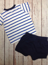 Carters WHITE & BLUE 2 PC Outfit