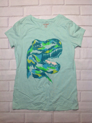 Cat & Jack Green Print Dinosaur Top