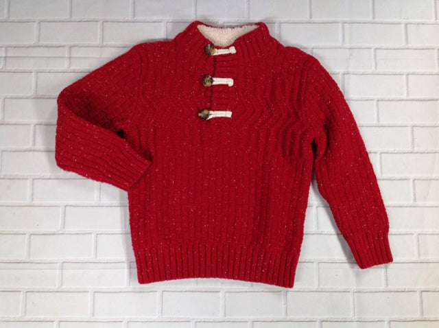 Cat & Jack Red & Cream Sweater