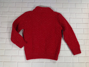 Cat & Jack Red & Cream Sweater