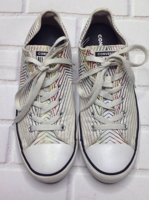 Converse Off-White & Gold Sneakers Size 6