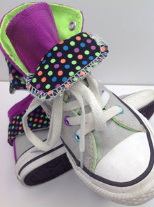 Converse PURPLE & LIME Toddler Girls Footwear Sneakers