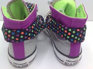 Converse PURPLE & LIME Toddler Girls Footwear Sneakers