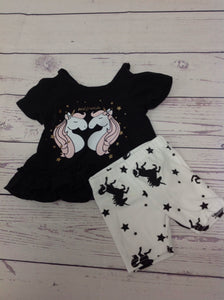 Cutie Pie Black & White 2 PC Outfit