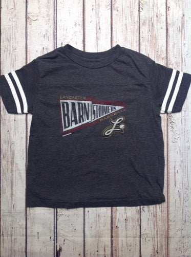 DARK GRAY & WHITE Baseball Top