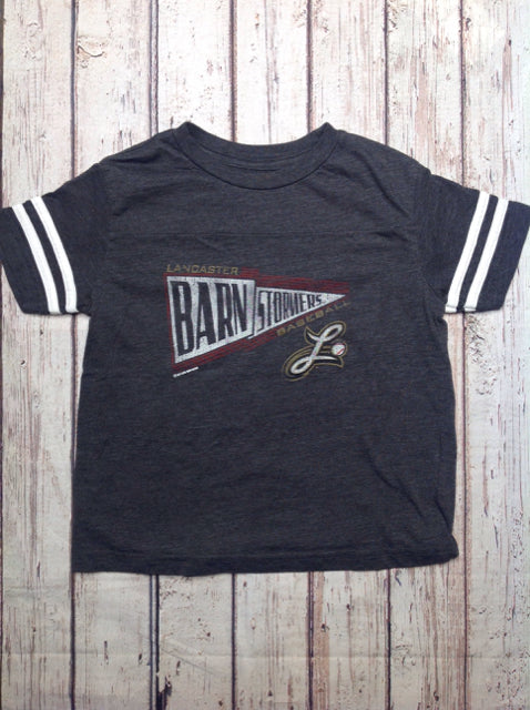 DARK GRAY & WHITE Baseball Top