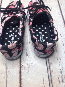 DELICATES Black & Pink Sneakers