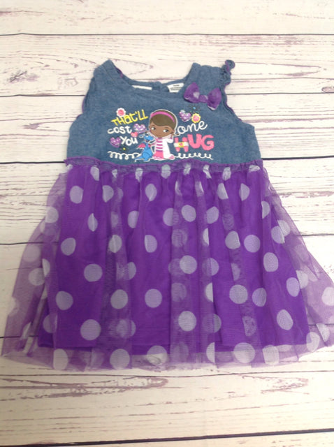 Disney Denim & Purple Dress