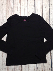 Faded Glory Black Solid Top