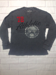 Faded Glory GRAY & RED Athletic Top