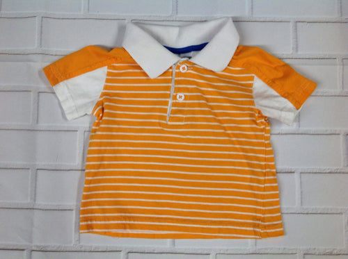 First Impressions ORANGE & WHITE Stripe Top