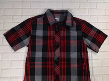 HAWK Black & Red Plaid Top