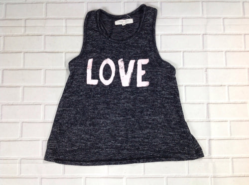 Harper & Elliot Black Print Love Top