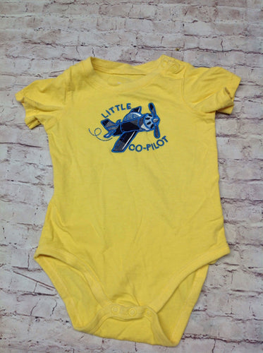 JUMPING BEANS YELLOW & BLUE Airplanes Top