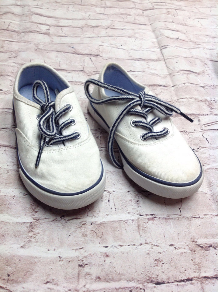 Janie & Jack WHITE & BLUE Sneakers