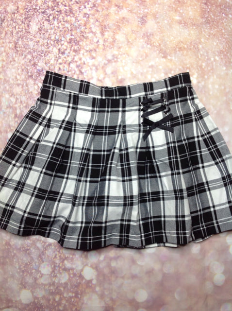 Justice Black & White Skirt