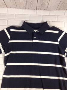 Lands End Navy & White Top