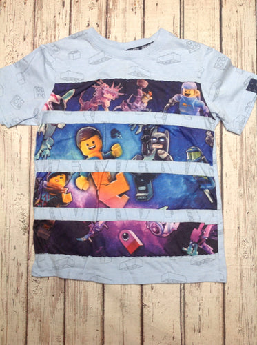 Lego Movie Baby Blue Print Top