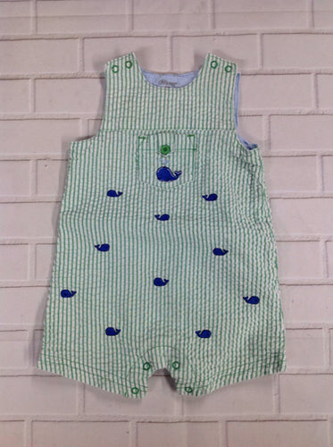 Little Me Green Print One Piece