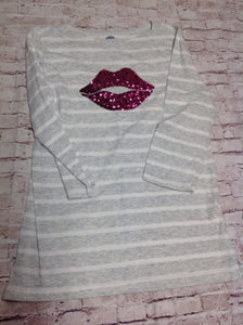 Old Navy GRAY & WHITE Top
