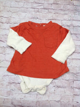 Old Navy Orange & Cream Top