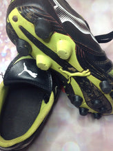 Puma Black & Green Cleats Size 4