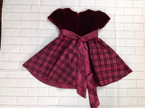 S. SQUARE MAROON & BLACK Dress