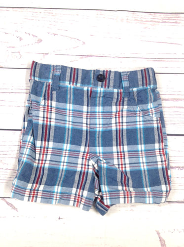 Small Wonders Blue Plaid Shorts