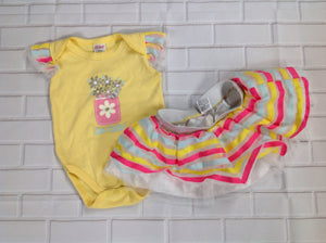 Jessica Simpson Cherry Swimsuit Infant Toddler Kids UPF 50+Bathing Suit 4T