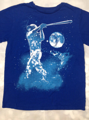 The Place Blue Print Baseball Top