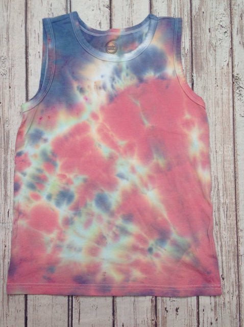 Wonder Nation Pink & Blue Tie - dye Top