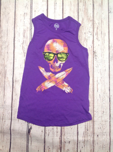 Wonder Nation Purple Skeleton Top